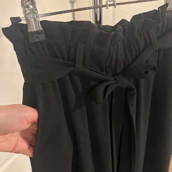 Women's black wide leg palazzo pant size small - Picture 5 of 8